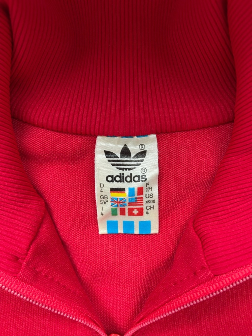 ADIDAS Rare 1980s Vintage Polska Olympic tracksuit Made In West Germany Small - Picture 9 of 14